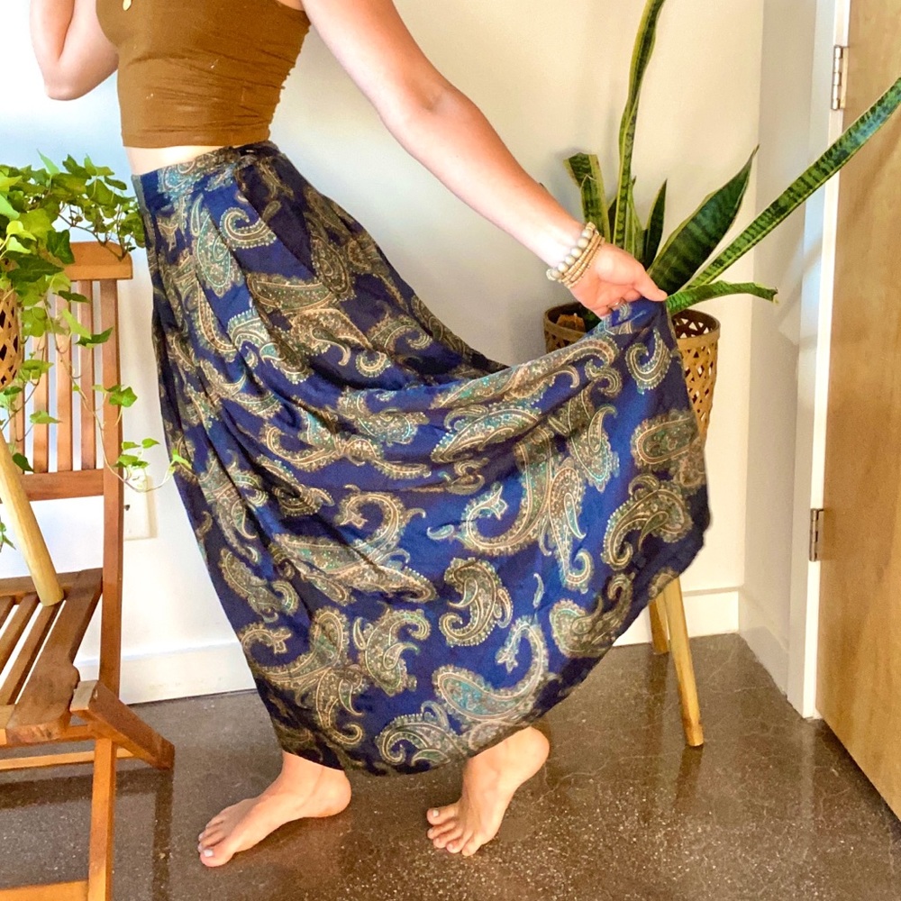 Herman Geist Vintage Paisley Skirt